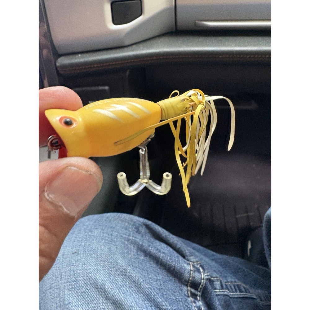 Fred Arbogast USA 1/4 oz Hula Popper Tackle Lure Bait VINTAGE - Picture 5 of 6